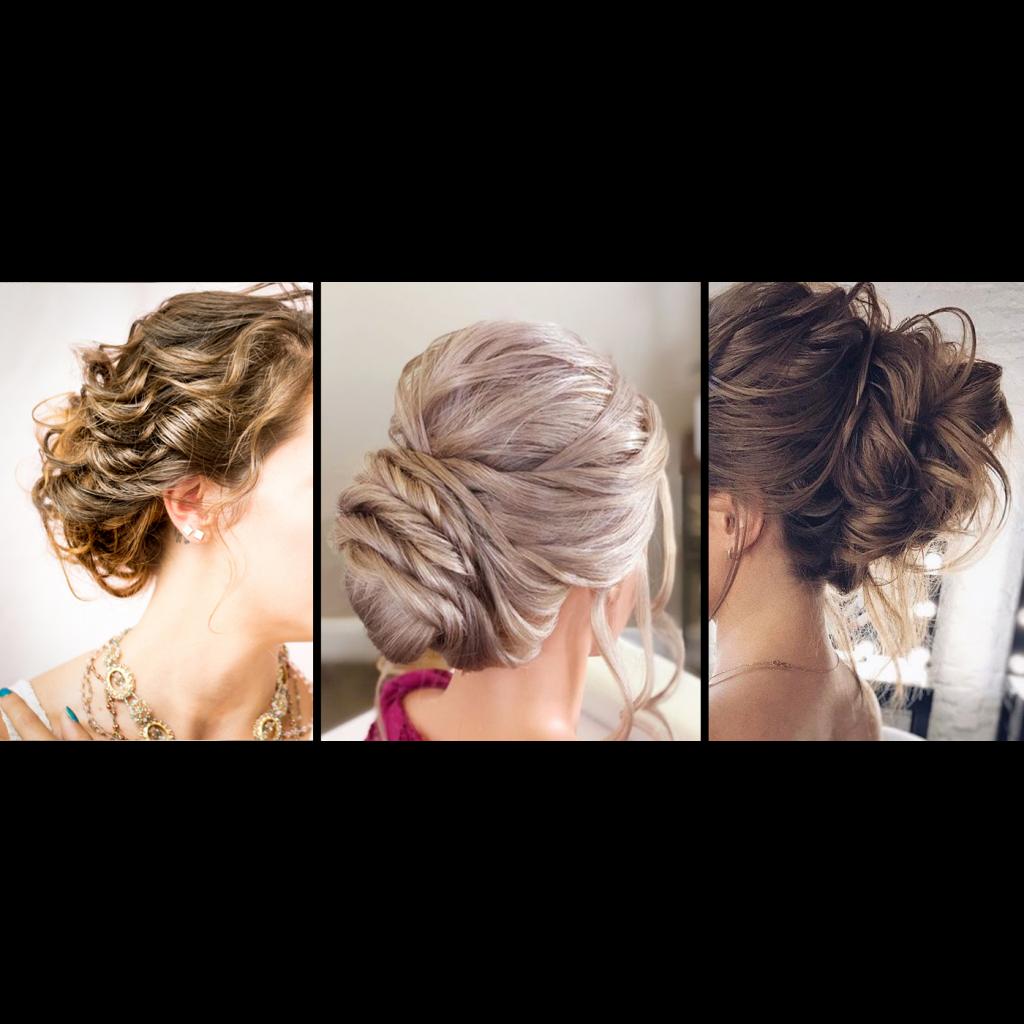 ワークショップで紹介されるルースアップの髪の毛 Loose updo hairstyles